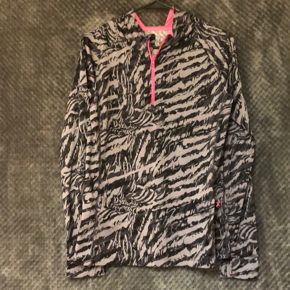 Black and Purple/Grey Athletic Sweatshirt